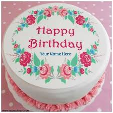 Name Editor 18th Happy Birthday Cake With Name And Photo Edit Software Pin Di Flower