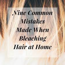 Once your hair is feeling a little stronger. Top Nine Mistakes Made When Bleaching Hair At Home Bellatory