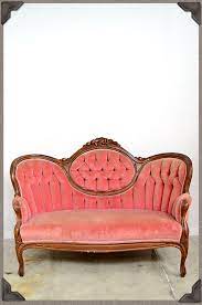 Let's start off with the most affordable, yet solid options for a blush pink sofa in your home: Adored Vintage Vintage Settee Sit A Spell Vintage Couch Victorian Couch Pink Victorian