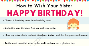 However, it's not always easy making a birthday celebration unique and unexpected. Happy Birthday Sister 40 Creative Birthday Wishes For Sister 7esl