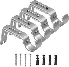 Maybe you would like to learn more about one of these? Buy Hqdeal 4pcs Curtain Rod Holder Adjustable Curtain Rod Brackets Heavy Duty Metal Curtain Pole Holder Set Curtain Rail Brackets With Screws 3cm To 12cm Silver Online In Turkey B08zcysmkk
