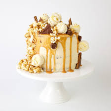 Salted Caramel And Popcorn Ali S Adventures In Bakerland Drip Cakes Buttercream Decorating Homemade Cakes