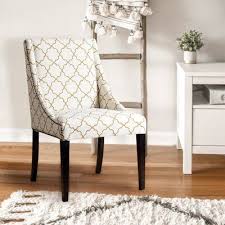 House Of Hampton Mounce Upholstered Dining Chair Upholstery Color Gold Lattice In 2020 Upholstered Dining Chairs Dining Chair Upholstery Dining Chairs
