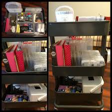 Raskog Cart From Ikea Makes The Perfect Moveable Project Life Station Scrapbook Organization Ikea Cart Raskog