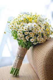 Our yellow bridal bouquets are sunny and fun anytime of year. 30 Ideas To Incorporate Chamomile Daisies Into Your Wedding Deer Pearl Flowers