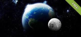 Free Earth Plus Moon Scene Mockup In Psd Earth Moon Scene Mockup Psd Photoshop Photoshop Illustrator Watercolour Texture Background