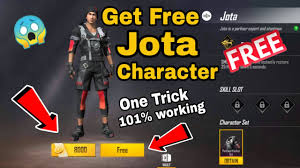 Jota_freefire #power_of_jota character #tbg support this channel. How To Get Free New Jota Character Get Free Jota Character In One Trick Freefire By Dp Gamers Youtube