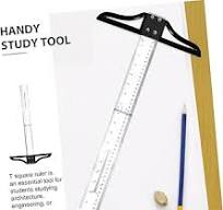T-Square Ruler, 20.71 X 11.42 Inch, Acrylic & ABS, Injection Molded...