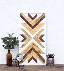 Geometric Wood Wall Art Wood Wall Art Rustic Wall Art Etsy In 2021 Wood Wall Art Diy Wood Wall Art Reclaimed Wall Art