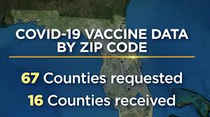 The demographic data shown excludes individuals who declined to report or records where data is not available. Florida Health Records Show Spotty Vaccination Data At State Level