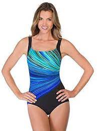 Reebok Women S Swimwear Firewater Bust Minimizer Scoop Neckline One Piece Clout Designer Cloutclothes Com Swimsuits Swimwear One Piece