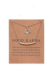 This Lotus Flower Necklace With Good Karma Note Card Is A Perfect Gift For So Many Occasions Birthd Thoughtful Gifts For Her Fashion Gifts Presents For Women