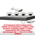Cp plus 4 Camera's setup product image