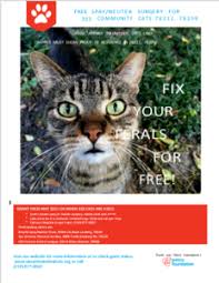 All your pet's necessary shots are available at these clinics as well as flea/tick medications, heart worm. San Antonio Feral Cat Coalition