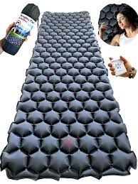 Rayan Deluxe Backpacking Sleeping Pad For Camping Hiking Or Travel Ultralight Inflatable Sleep Mat Ligh In 2020 Backpacking Sleeping Pad Camping Bed Sleeping Pads