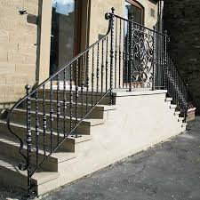Square patio stone is an easy addition to a patio or pathway. Exterior Elegant Contemporary Outdoor Safety Iron Staircase For Outdoor Steps For Sale Iok 174 You Fine Sculpture