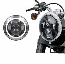 Modified Royal Enfield Led Headlight High Performance Long Range Projector Headlights Extremely Bright Even Led Headlamp Royal Enfield Motorcycle Headlight