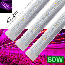 Ip65 Waterproof 60w Full Spectrum Led Grow Light 120cm T8 Tube Bar 600 Leds Lamp Ebay
