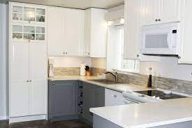 (see our white kitchen reveal here — and we're updating it with tile right now, so watch our ig stories!) Ikea S Bodbyn Cabinets Make A Dramatic After Ikea Kitchen Design Kitchen Decor Modern Kitchen Layout