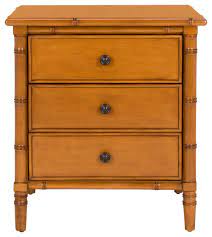 Nightstands are by nature fairly small, though the height can vary substantially. Safavieh Mina 3 Drawer Nightstand Asian Nightstands And Bedside Tables By Safavieh Houzz