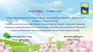Wszystkiego najlepszego dla wszystkich dzieci tych dużych i tych małych!! Dzien Dziecka Aktualnosci Gmina Stawiguda