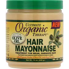 You can make a hair mask using egg yolk and olive oil to get the benefits of egg yolk for your hair. Ultimate Organic Therapy Olive Oil Hair Mayonnaise 426g Clicks