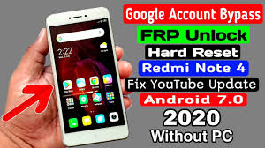 Remove frp account note 4 miui 10. Redmi Note 4 Restablecimiento Completo Y Cuenta De Google Frp Bypass 2020 Reparar La Actualizacion De Youtube Android 7 0 Sin Pc Gsmneo