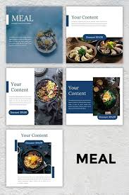 Instagram Feed Template Meal 708245 Instagram Design Bundles Instagram Feed Layout Instagram Template Design Social Media Design Graphics