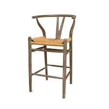 The wishbone counter stool compliments any mid century, modern, contemporary, danish, rustic, farmhouse, eclectic or shabby chic interior designs. Erik Wishbone Counter Stool Weathered Grey Home Source Furniture