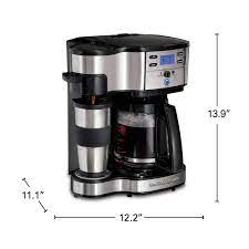 I like that it takes time to drip through the cone shape filter. Hamilton Beach 2 Way Coffee Maker With 12 Cup Carafe Pod Brewing Black Stainless 49980z