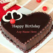 We are here with not only birthday cakes design but also 1000s of happy birthday wishes and messages cards with name. Write Name On Heart Birthday Cake