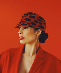 Red animal print cap featured in @flanellemagazine #animalprinthat  #leopardprinthat #leopardprintcap #redleopardprint #redcap