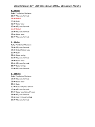 Tips mengatur jadwal makan bayi 6 bulan. Jadwal Makan Bayi Usia Dari 6 Bulan Sampai 12 Bulan