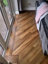 Karndean Flooring Van Gogh Classic Oak Flooring Laid With Boarder And A 45 Degree Angle Patten Karndean Flooring Faux Wood Flooring Wood Floors