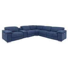 This living room furniture style offers versatile modular design, a plus if you enjoy rearranging your decor. Karly Blue Power Reclining Sectional El Dorado Furniture