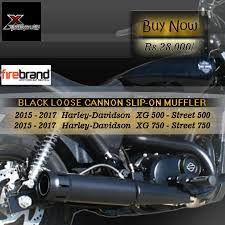Black Loose Cannon Slip On Muffler Brand Firebrand Year Make Model 2015 2017 Harley Davidson Harley Davidson Pictures Harley Davidson India Harley Exhaust