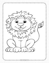 There's something for everyone from beginners to the advanced. Free Printable Lion Pdf Coloring Page