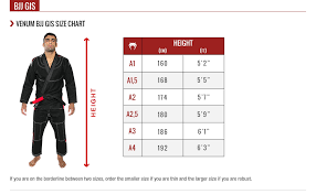 jiu jitsu gi size chart atama best picture of chart