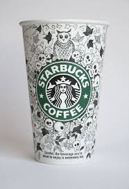 Sketched Starbucks Cups Starbucks Art Starbucks Cup Art Coffee Cup Art