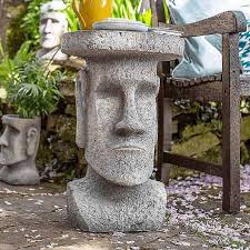 Bring a touch of mystery to your garden with the design toscano easter island ahu akivi moai monolith statue. Easter Island Plant Stand Garden Ornaments Statues Arboretum Garden Centre
