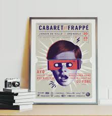 Cabaret Frappe Retro Event Poster Example Venngage Poster Examples Event Poster Creative Poster Design Creative Posters