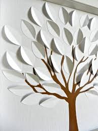 3d Tree Guest Book Alternative Going Away Card Sign The Blank Leaves Custom Colors Available Crafts Paper Tree Paper Crafts