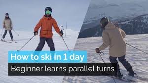 How to carve on skis | 3 skills that. How To Ski In One Day Beginner Learns Parallel Turns Youtube