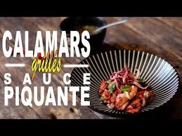 5 Calamars Grilles Sauce Piquante Le Riz Jaune Youtube Calamar Grille Riz Jaune Cuisine Asiatique