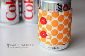 Ice Cream Cozy Soda Can Cozy Tucked Into A Gift Tote Ice Cream Cozy Ice Cream Crafts Drink Cozies