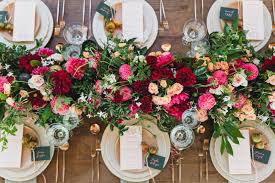 Greenery Filled Santa Barbara Beach Barn Wedding Green Wedding Shoes Wedding Table Garland Pink And Gold Wedding Wedding Table