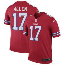 Men S Buffalo Bills Nike Josh Allen Red Color Rush Legend Jersey
