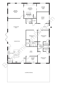 3 bedrooms, 2 bathrooms, 1 working room. Inspiring Open Concept Barndominium Floor Plans