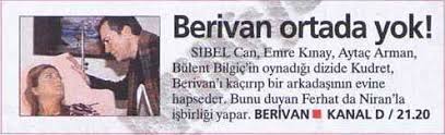 Şimdi yine eylül ayında kanal d ekranlarına gelmesi beklenen yeni dizi sevdanın bahçesi'nde sevilen ikili birlikte baş rolleri paylaşacak. Berivan Uludag Sozluk