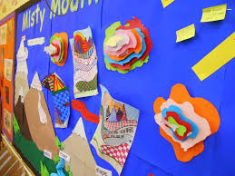 School Art Activities Colourful Mountain Contour Maps School Art Activities Topographic Map Activities Map Activities